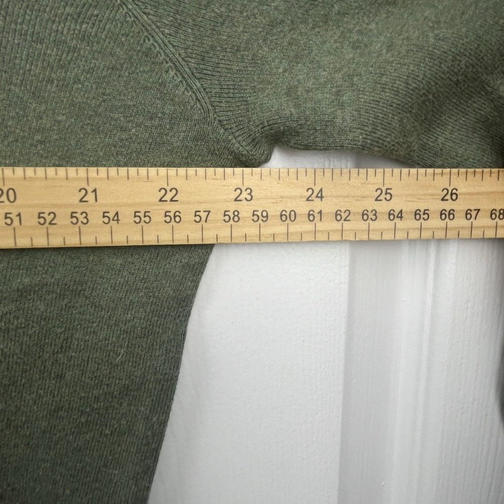 Polo Ralph‎ Lauren Sweater Mens Medium V-Neck Green Pima Cotton Pullover Pony - Picture 5 of 6